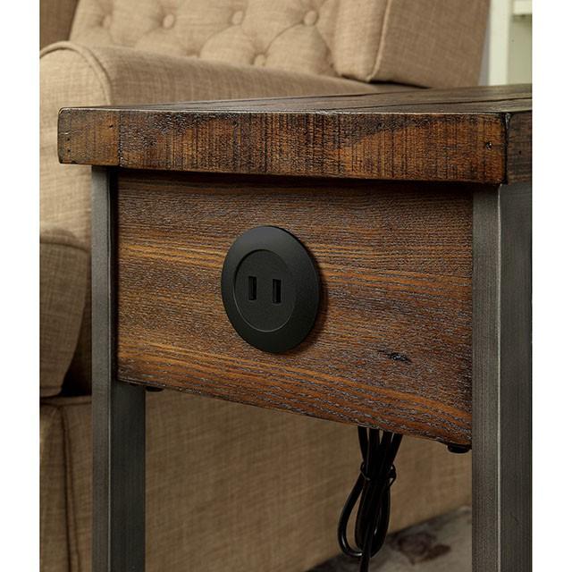 Dundalk Dark Oak Side Table - Jay's Mattress Plus (NY)