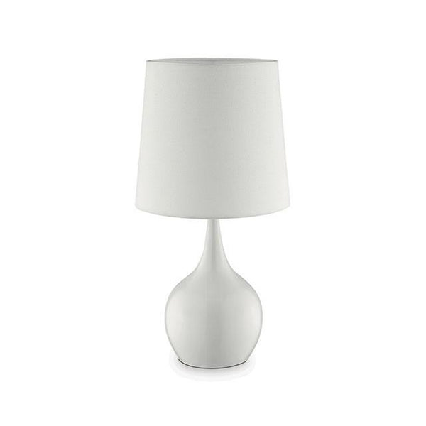 Edie White 23.5"H Glossy White Table Lamp - Jay's Mattress Plus (NY)