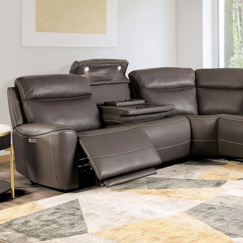 EDMONDUS Power Sectional, Dark Gray - Jay's Mattress Plus (NY)