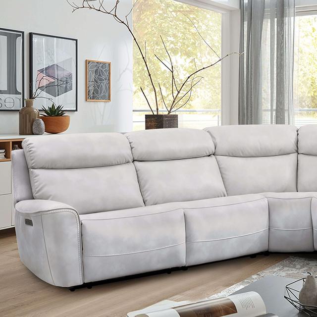 EDMONDUS Power Sectional, Light Taupe - Jay's Mattress Plus (NY)