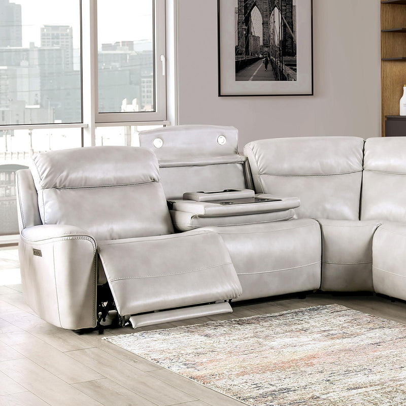 EDMONDUS Power Sectional, Light Taupe - Jay's Mattress Plus (NY)