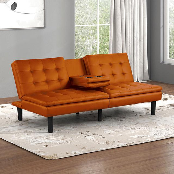 Eidsberg Futon Sofa Bed Orange, Grey, Brown, & Black - Jay's Mattress Plus (NY)