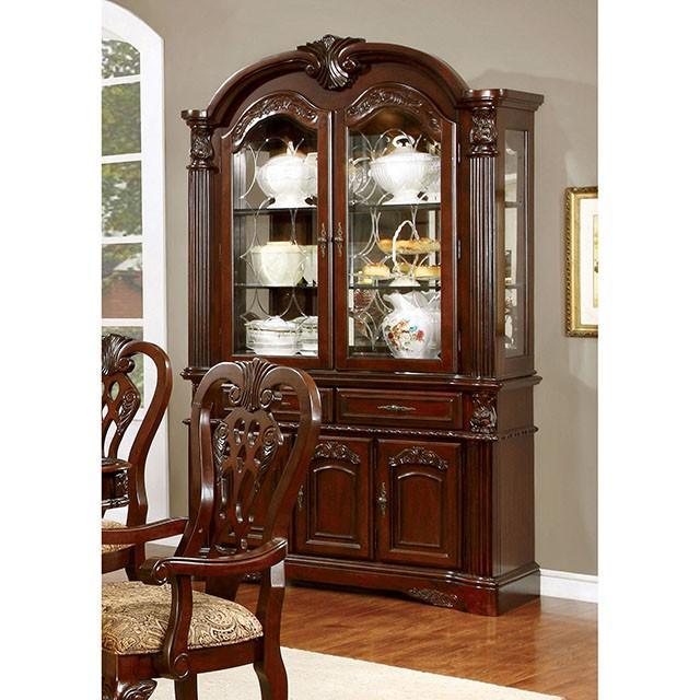 ELANA Brown Cherry Dining Table w/ 18" Butterfly Leaf - Jay's Mattress Plus (NY)