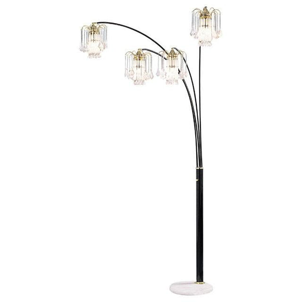 Elouise Black/Gold Arch Lamp - Jay's Mattress Plus (NY)