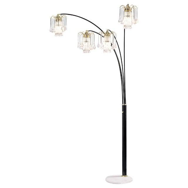 Elouise Black/Gold Arch Lamp - Jay's Mattress Plus (NY)