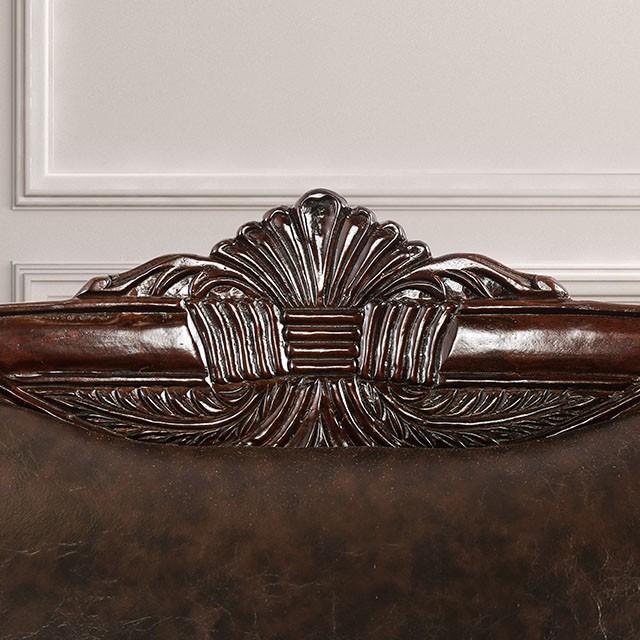 ELPIS Brown/Espresso Love Seat - Jay's Mattress Plus (NY)