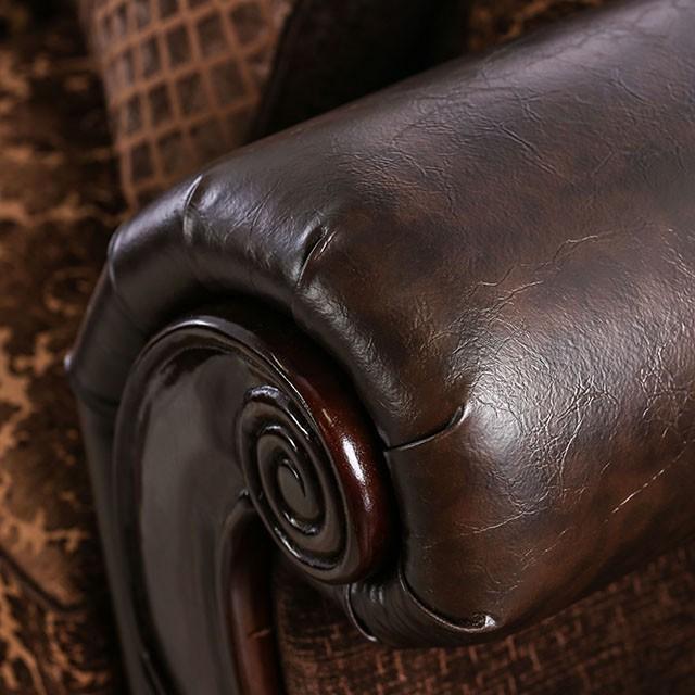 ELPIS Brown/Espresso Sofa - Jay's Mattress Plus (NY)