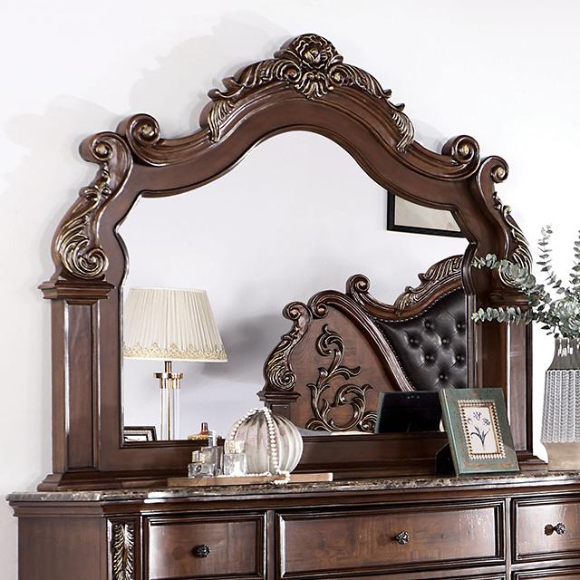 ESPARANZA Mirror, Brown Cherry - Jay's Mattress Plus (NY)