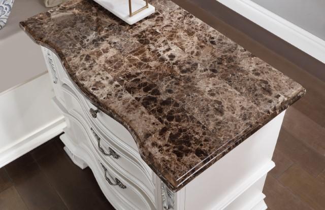 ESPARANZA Night Stand, Pearl White - Jay's Mattress Plus (NY)