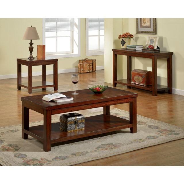 ESTELL Dark Cherry End Table, Cherry - Jay's Mattress Plus (NY)