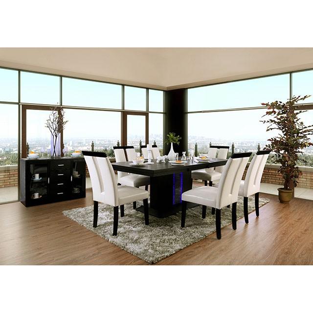 Evangeline Black/Beige Dining Table - Jay's Mattress Plus (NY)