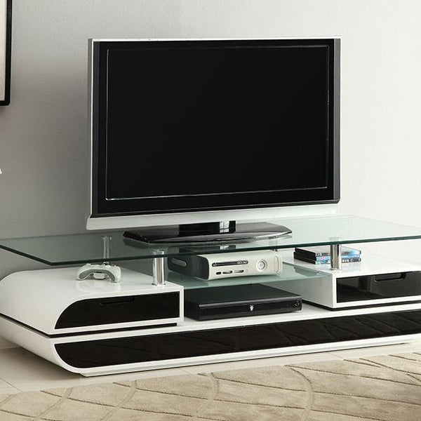 Evos Black/White 63" TV Console - Jay's Mattress Plus (NY)