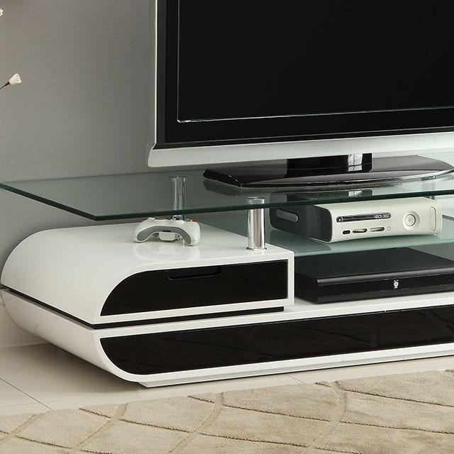 Evos Black/White 63" TV Console - Jay's Mattress Plus (NY)