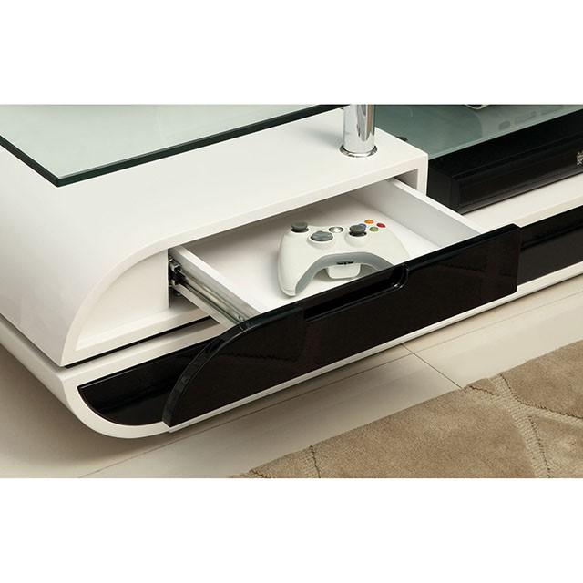 Evos Black/White 63" TV Console - Jay's Mattress Plus (NY)