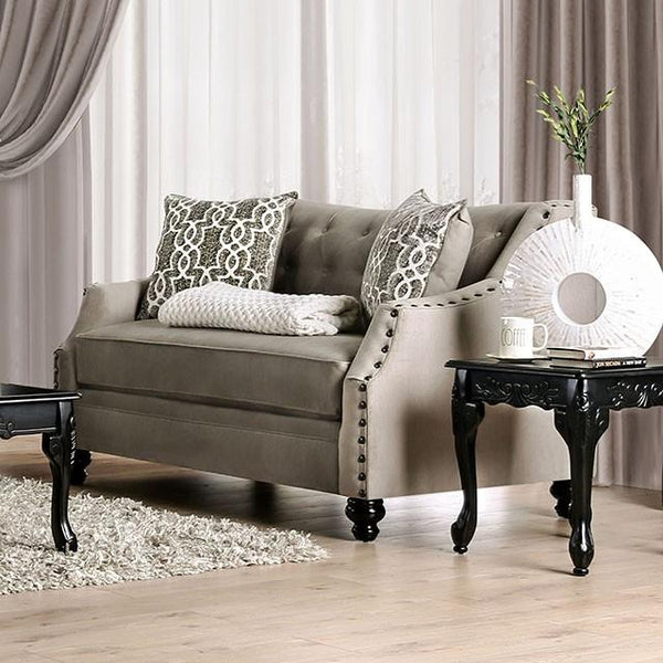 Ezrin Light Brown Love Seat - Jay's Mattress Plus (NY)