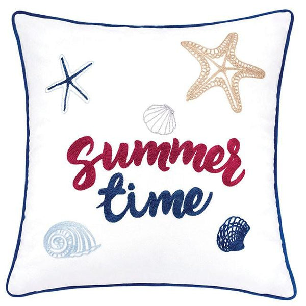 Emmie White 20" X 20" Pillow, Summer Time - Jay's Mattress Plus (NY)