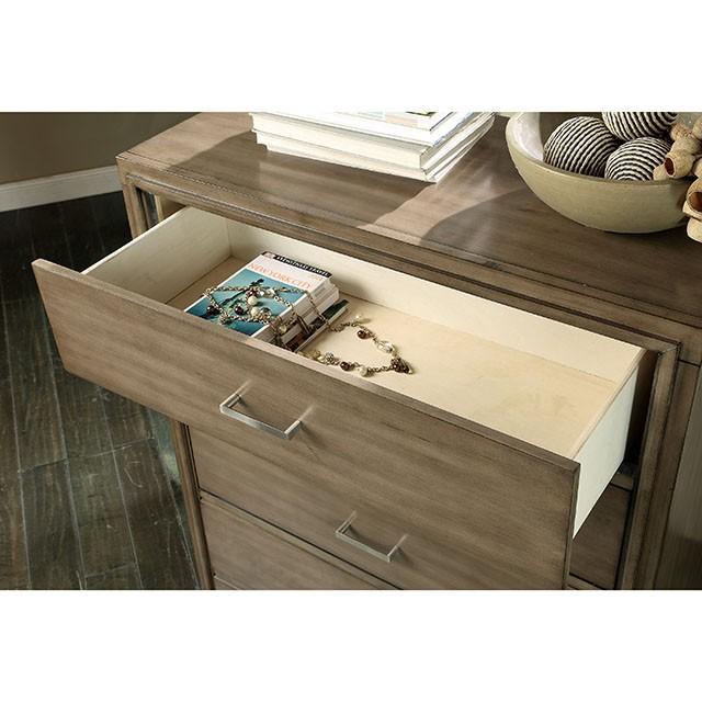 ENRICO I Gray Media Chest - Jay's Mattress Plus (NY)