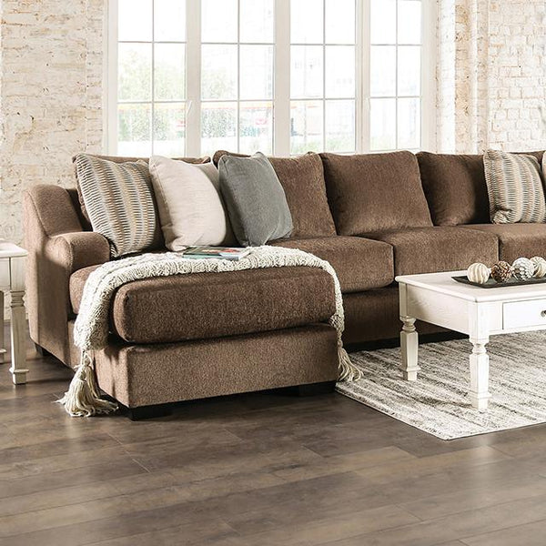FARRINGDON Sectional, Brown - Jay's Mattress Plus (NY)