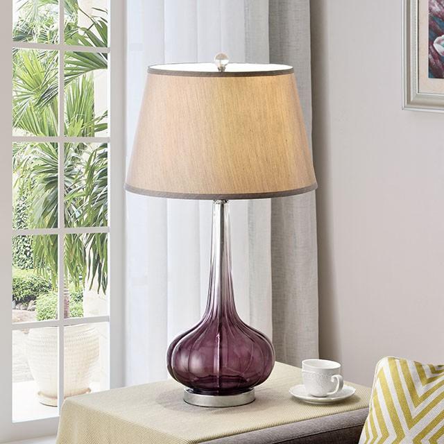 Fay Purple 30"H Table Lamp - Jay's Mattress Plus (NY)