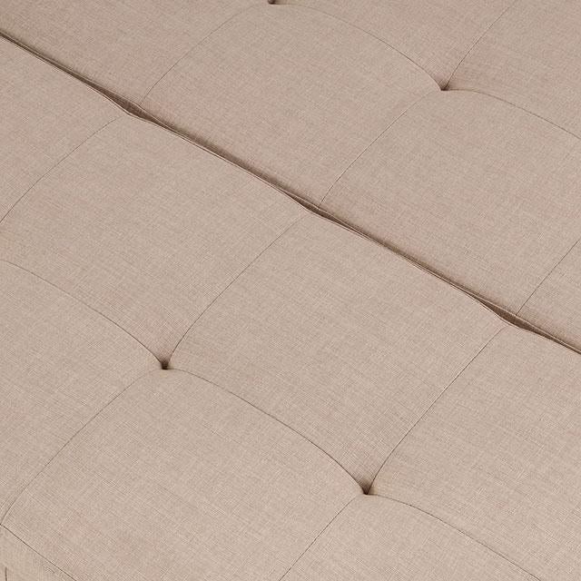 FAZIO Storage Ottoman, Beige - Jay's Mattress Plus (NY)