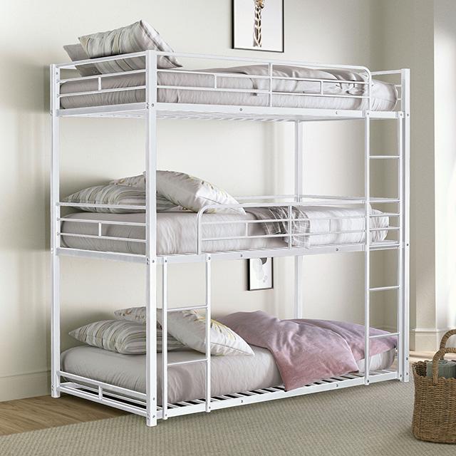 Felgu Triple Twin Metal Bunkbed - Jay's Mattress Plus (NY)