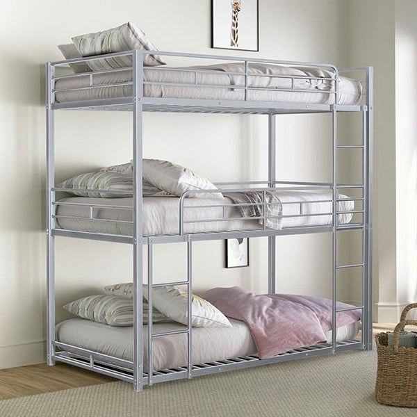 Felgu Triple Twin Metal Bunkbed - Jay's Mattress Plus (NY)