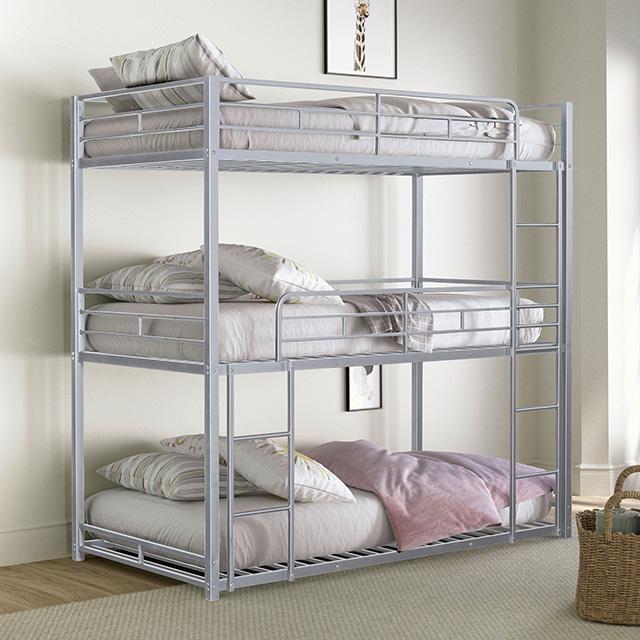 Felgu Triple Twin Metal Bunkbed - Jay's Mattress Plus (NY)