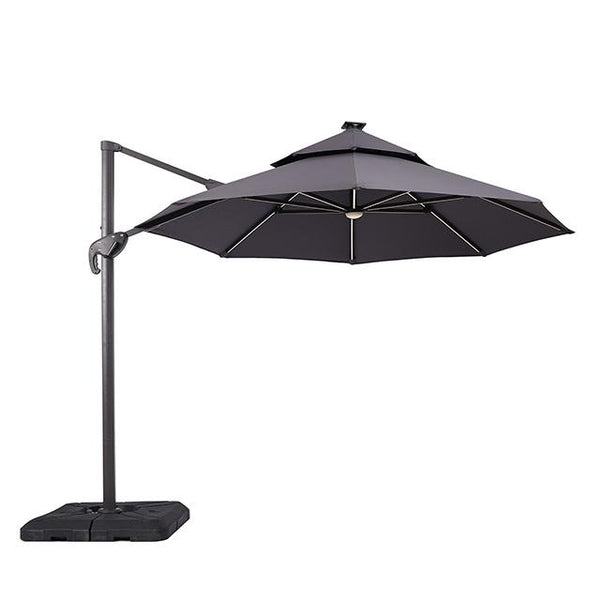 Xico 8 Ft Square Umbrella w/ Double Top w/ LED Light + 37" Large Base - Jay's Mattress Plus (NY)
