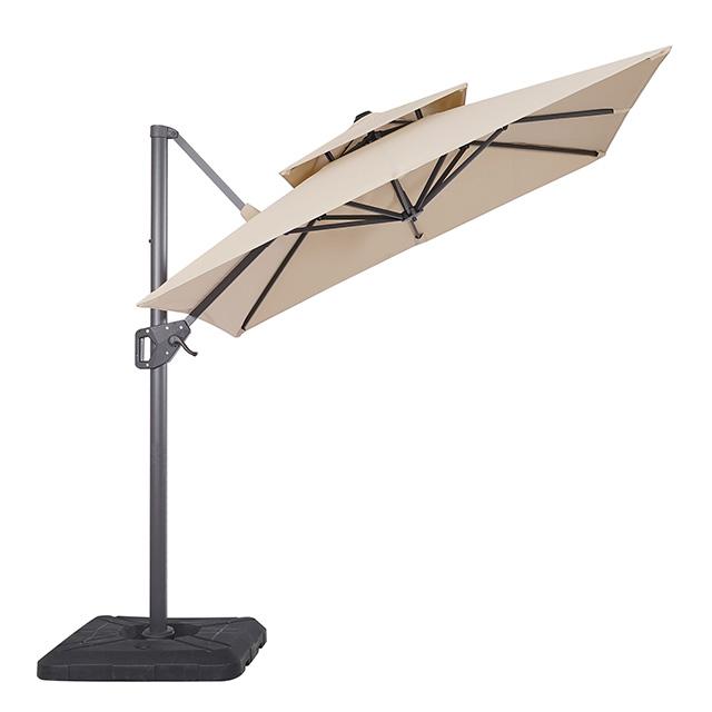 Fida 8 Ft Square Umbrella w/ Double Top + 37" Large Base - Jay's Mattress Plus (NY)