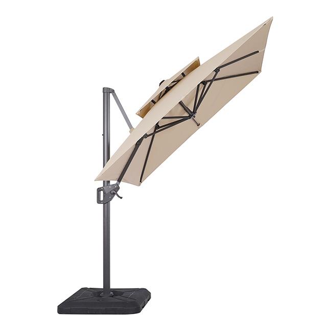 Fida 8 Ft Square Umbrella w/ Double Top + 37" Large Base - Jay's Mattress Plus (NY)