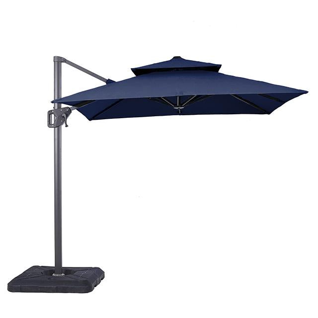 Fida 8 Ft Square Umbrella w/ Double Top + 37" Large Base - Jay's Mattress Plus (NY)