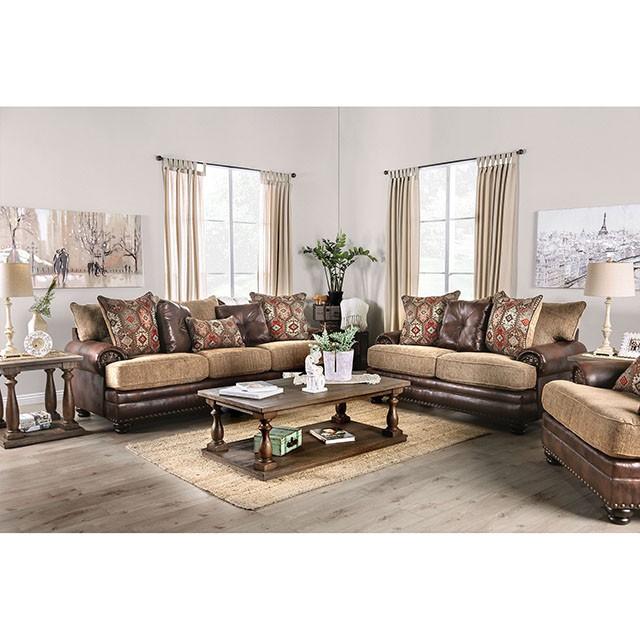 Fletcher Brown/Tan Sofa - Jay's Mattress Plus (NY)