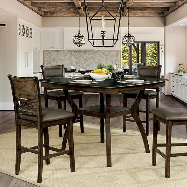 Flick Rustic Oak Counter Ht. Table - Jay's Mattress Plus (NY)