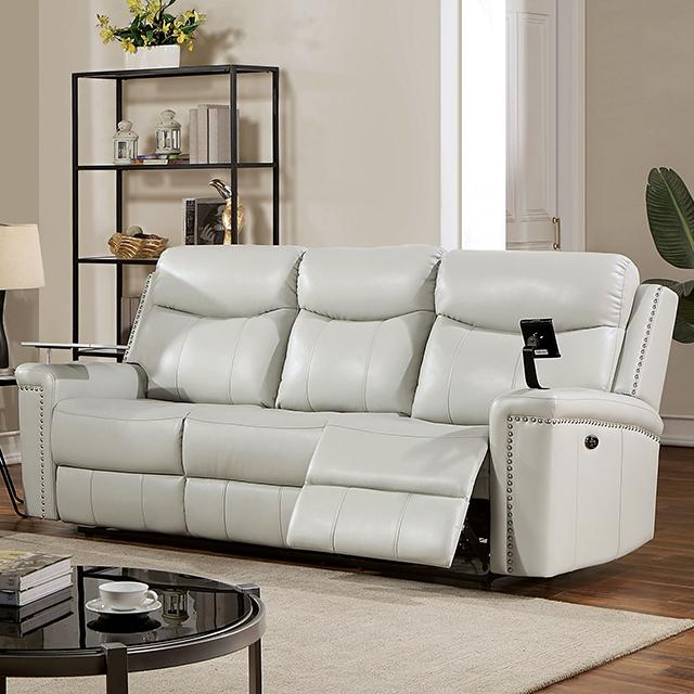 FLORINE Power Sofa, Light Gray - Jay's Mattress Plus (NY)