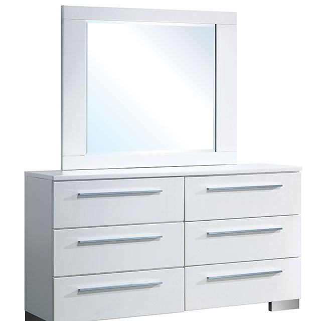 CLEMENTINE Glossy White Dresser - Jay's Mattress Plus (NY)