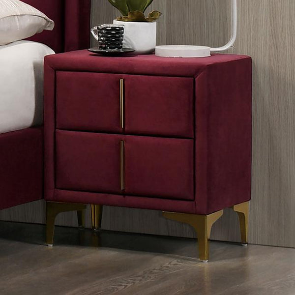 FLORIZEL Night Stand, Red - Jay's Mattress Plus (NY)