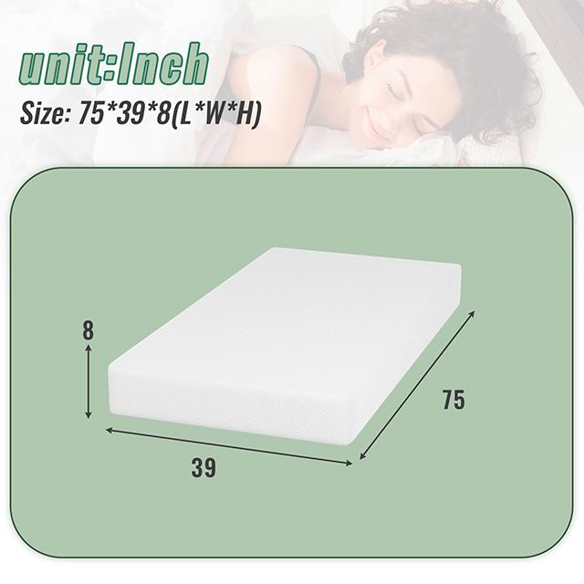 Coreopsis 8" Twin Memory Foam Wave Comfort - Jay's Mattress Plus (NY)