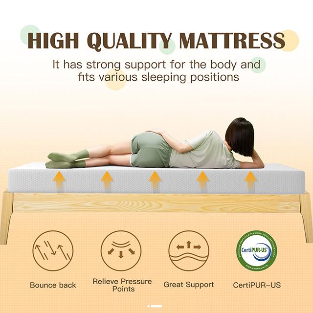 Forsythia 8" Full Green Tea Gel Memory Foam - Jay's Mattress Plus (NY)
