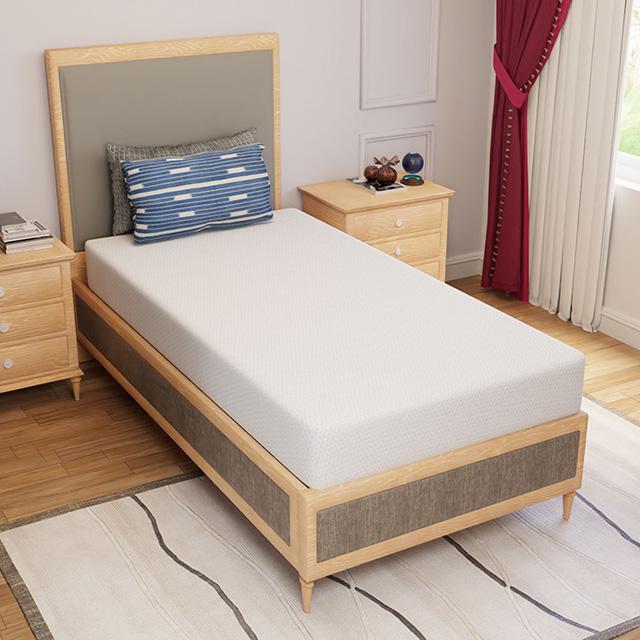 Forsythia 8" Twin Green Tea Gel Memory Foam - Jay's Mattress Plus (NY)