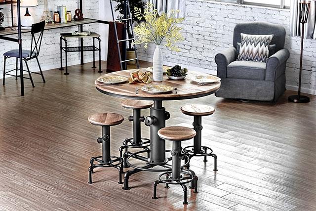 Foskey Antique Black Counter Ht. Chair (2/CTN) - Jay's Mattress Plus (NY)