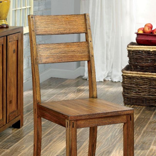 FRONTIER Dark Oak Side Chair (2/CTN) - Jay's Mattress Plus (NY)