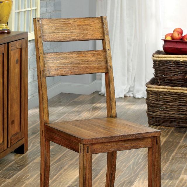 FRONTIER Dark Oak Side Chair (2/CTN) - Jay's Mattress Plus (NY)