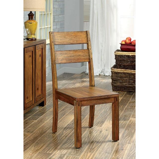 FRONTIER Dark Oak Side Chair (2/CTN) - Jay's Mattress Plus (NY)