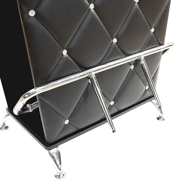 Fuero Black/Chrome Bar Table (K/D) - Jay's Mattress Plus (NY)