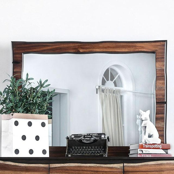 Fulton Dark Oak/Dark Walnut Mirror - Jay's Mattress Plus (NY)