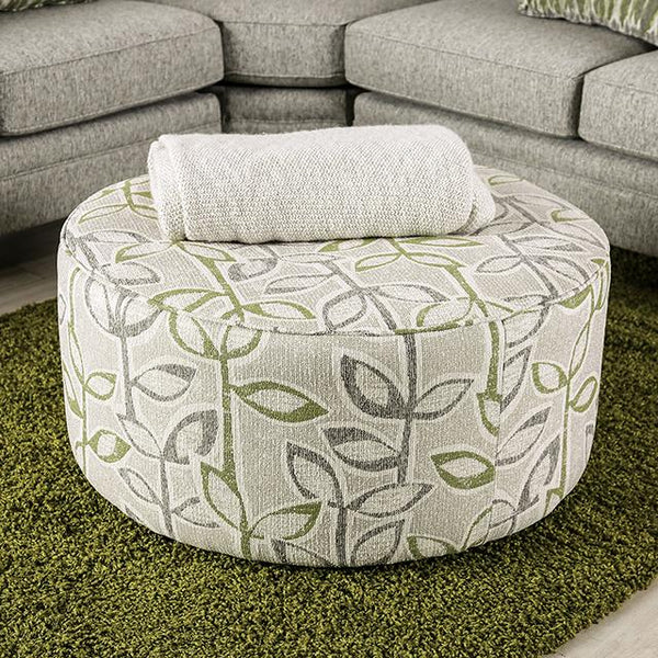 GARDNER Ottoman, Gray/Green - Jay's Mattress Plus (NY)