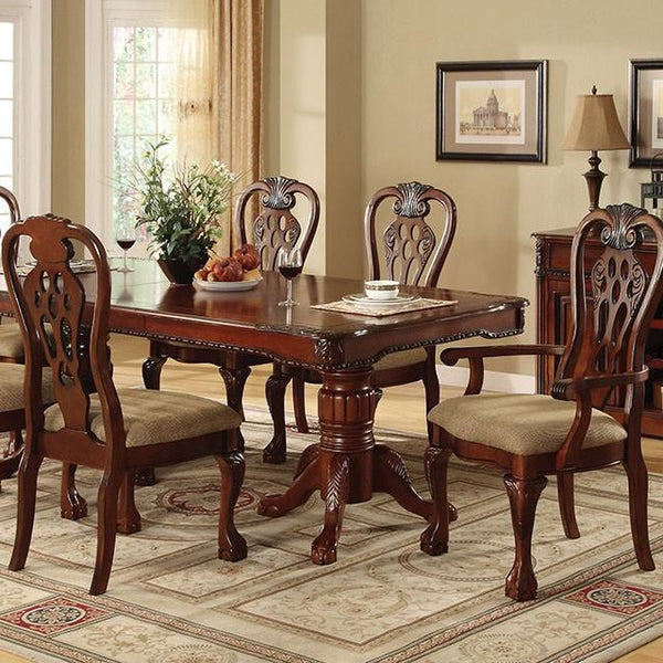 GEORGETOWN Antique Cherry Dining Table w/ Double Pedestals - Jay's Mattress Plus (NY)