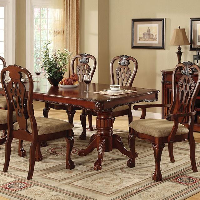 GEORGETOWN Antique Cherry Dining Table w/ Double Pedestals - Jay's Mattress Plus (NY)