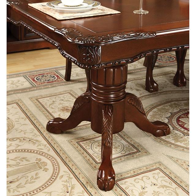 GEORGETOWN Antique Cherry Dining Table w/ Double Pedestals - Jay's Mattress Plus (NY)