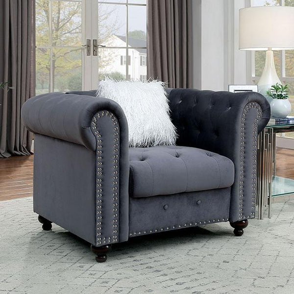 GIACOMO Chair, Gray - Jay's Mattress Plus (NY)